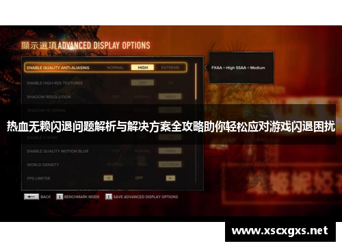 热血无赖闪退问题解析与解决方案全攻略助你轻松应对游戏闪退困扰